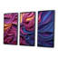 Art mural géométrique bleu et mauve-167897283-167897282