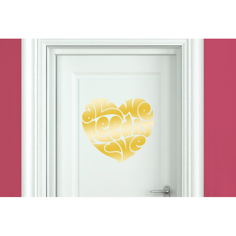 Wall Decal, Shiny Gold