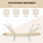 Oliviya 182cm Long Reclining Double Sun Lounger