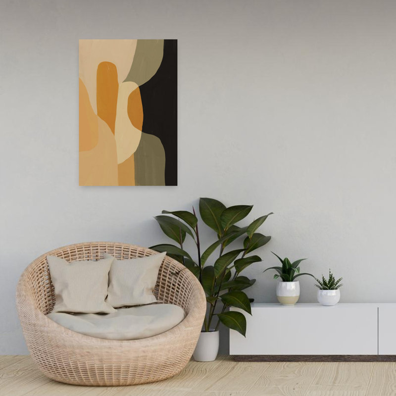 Contemporary Art Abstract Modern Organic Wall Art by Little Dean - Wrapped Canvas Print, 60.96 cm H x 40.64 cm W
