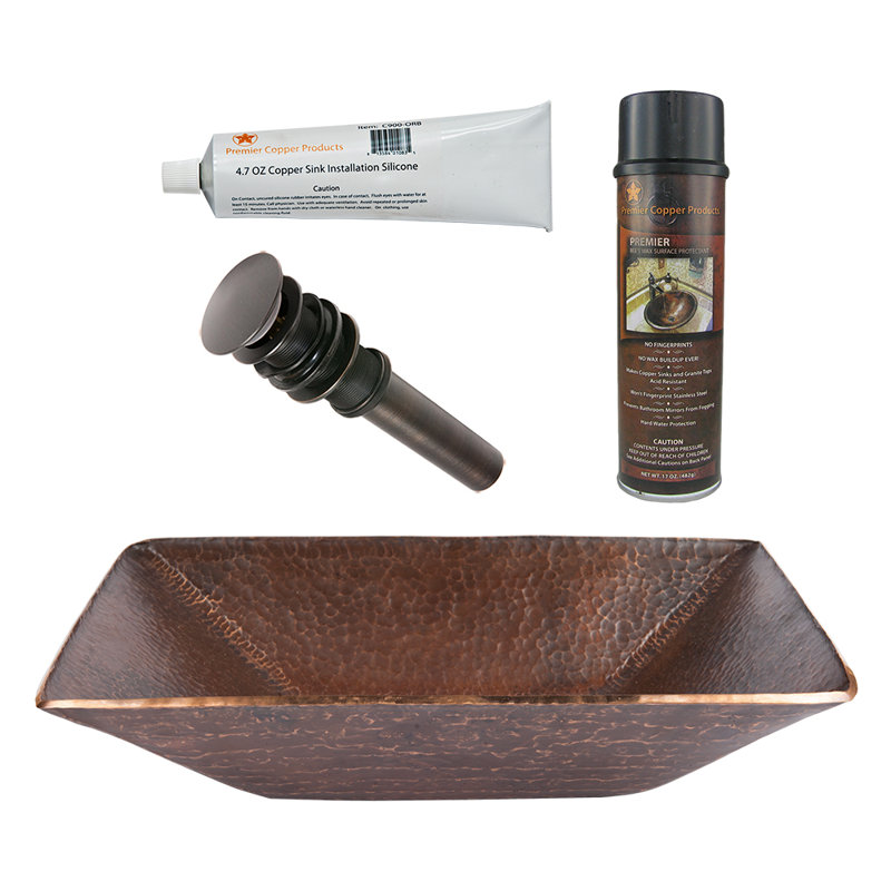 Ensemble de lavabo et de drain pour salle de bain Premier Copper Products BSP5_PTMRECDB-P