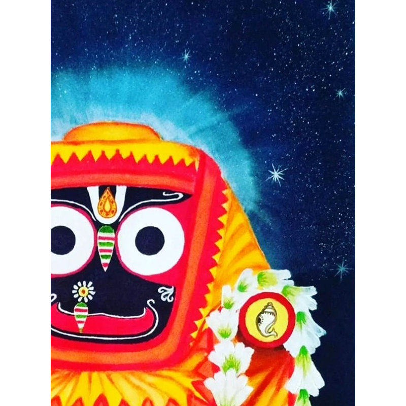 Shree Jagannath | Oil On Canvas Sheet | By Shankar Kamila