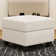 Chenille Storage Ottoman, Footstool Module Part for Chenille Sectional Sofa