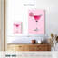 Impression sur toile rose martini-1817565575