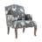 Arlynda Floral Embroidered Upholstered Accent Armchair