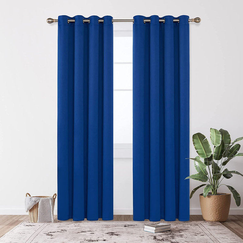 Blackout Curtain Pair, Light Beige, 140 W x 245 D cm