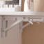 Bureau de coiffeuse avec miroir lumineux et prise de courant, bureau de maquillage avec tiroirs et grande armoire de rangement pour la chambre à coucher, 3 modes d'éclairage à luminosité réglable, tabouret de rangement