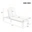 Chaise longue réglable pour l'extérieur avec coussins épais et dossier à 3 positions pour la détente sur le patio ou la piscine-728906829