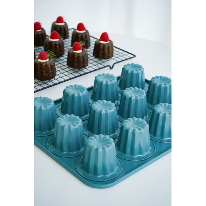 Moule à gâteaux antiadhésif à 16 muffins Chefele