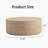 Stylish Round Coffee Table With Mars Pattern For Living Room, Modern Design, No Assembly Required, Ideal For Various Decor Styles