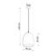 Ballymeade 1 - Light White Dome Pendant