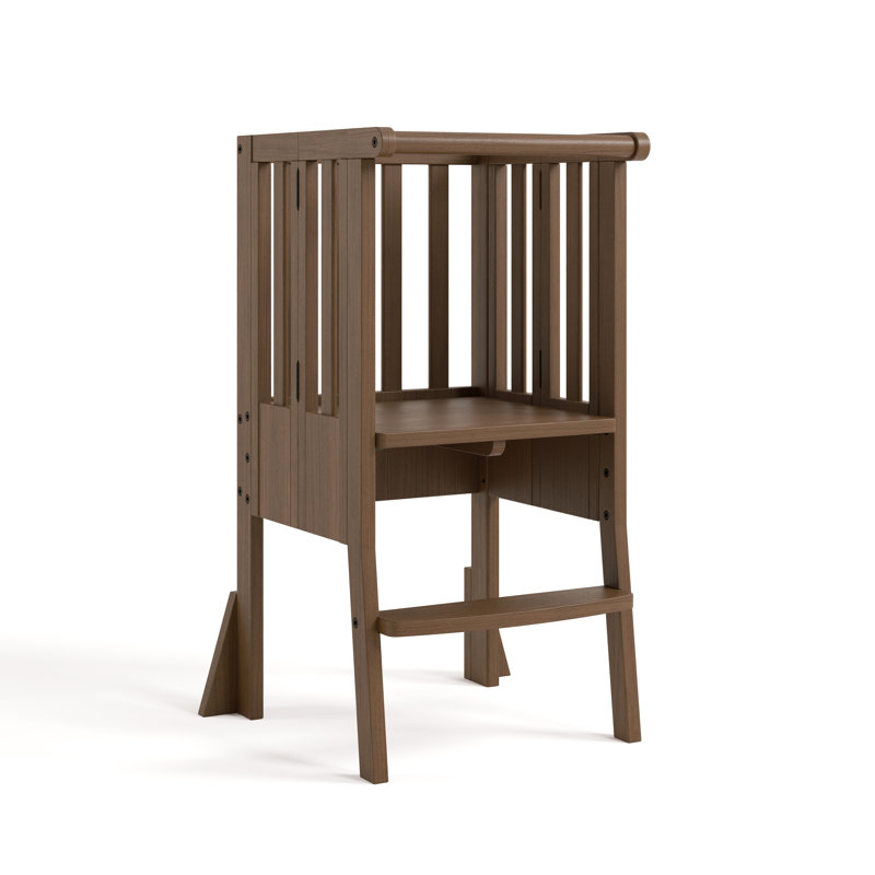 Escabeau pour tout-petit pliable Montessori, Noisette