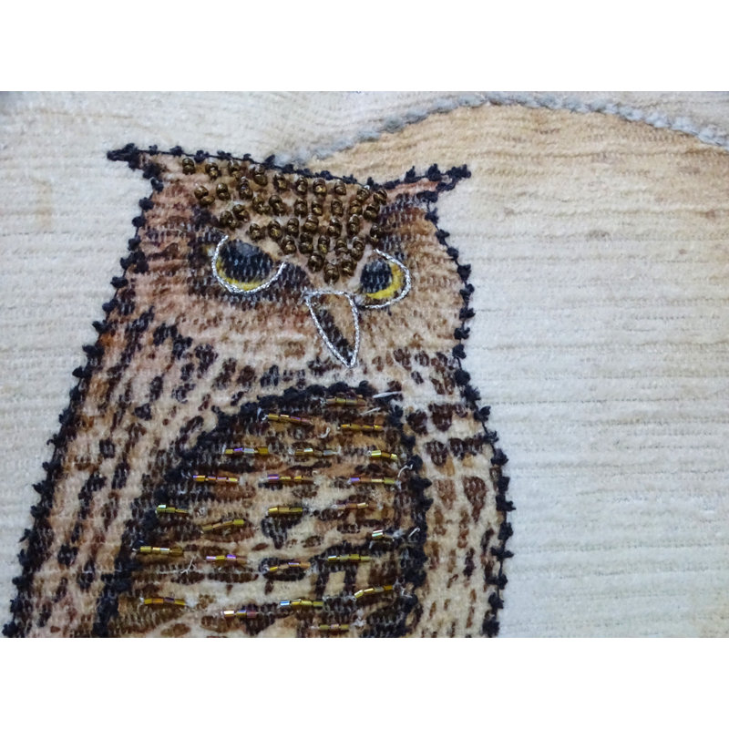 Embroidered Cotton Blend Throw Pillow