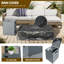 12" H X 42" W Iron Propane Outdoor Fire Pit Table