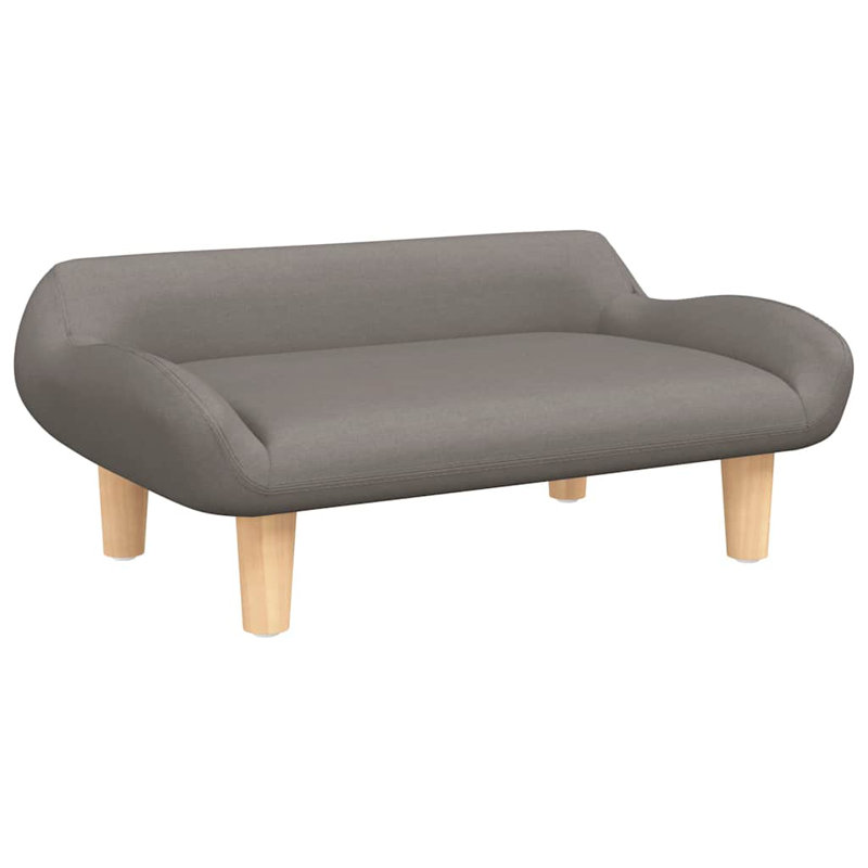Lit pour chien en velours 9,4 po, Taupe