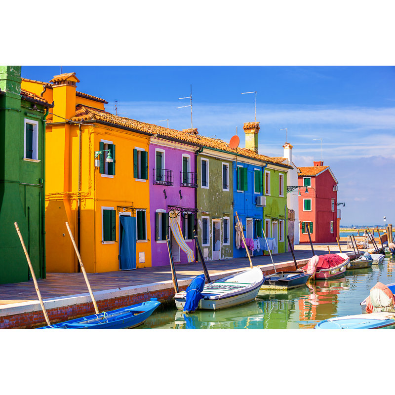 Burano Island, Venice by Phant - Wrapped Canvas Print, 30cm H x 46cm W x 3.8cm D