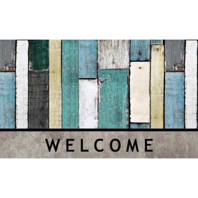 Willshire Non-Slip Geometric Outdoor Doormat