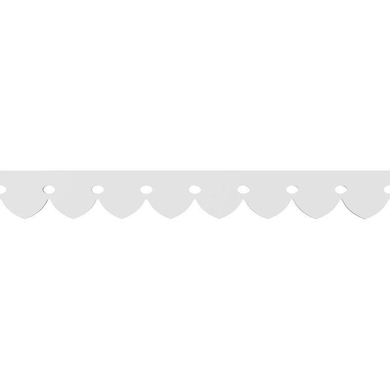 Garniture de course en PVC de qualité architecturale Martin, H 6 po x L 48 po x P 0,63 po