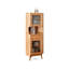 Armoire de coin en bois massif Burlywood