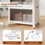 Armoire de rangement pliable à 4 niveaux - Organisateur pliable en plastique PP robuste pour placard, chambre à coucher, garage et dortoir, aucun outil nécessaire, facile à ranger