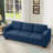 Upholstered Polyester Loveseat Sofa with Cup Holder,Storage Sofa-822300040-826174994