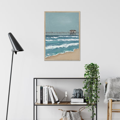 Fishing Pier Diptych II - Painting