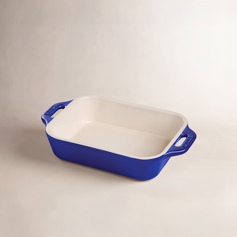 Ceramique Ceramic Rectangular Oven Dish, Dark Blue