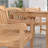 Anautica 8 - Person Teak Solid Wood Patio Dining Set Umbrella Hole Included Square Table