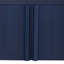 Armoire de rangement rayée avec 4 portes, tablettes réglables et fabrication en pin durable pour une vie moderne-133911646