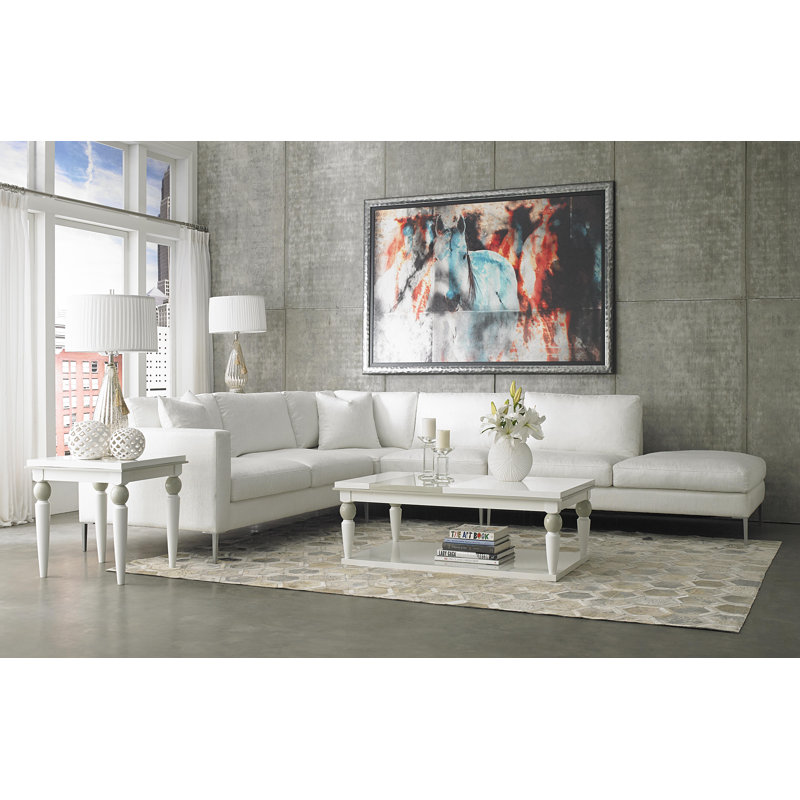 Sky Tower End Table, Cloud White