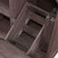 Armoire décorative avec plateau en acier inoxydable, îlot de cuisine extérieur avec table de barbecue pliable