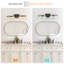 Lampe murale rétro à quatre lumières de 24 pouces avec abat-jour en cristal transparent, éclairage de meuble-lavabo en fer forgé noir, convenant à la salle de bain ou au couloir (ampoules non incluses)-1828577053-1828577052