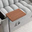 Lit double pliable avec panneau de bureau d'ordinateur ajustable et coussin moelleux de 65 pouces pour le cinéma maison, port convertible 3 en 1, boîte de rangement, remplisseur haute densité, facile à entretenir