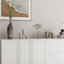 Buffet de cuisine avec rangement - armoire blanche Ample Space Buffet Réglable Diviseurs Solution