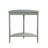 Half Moon Wooden Accent Table With 1 Bottom Shelf-104901025