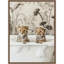 «Cheetah Cub Bath» par Hostetter, reproduction d'art sur toile encadrée-1146842091