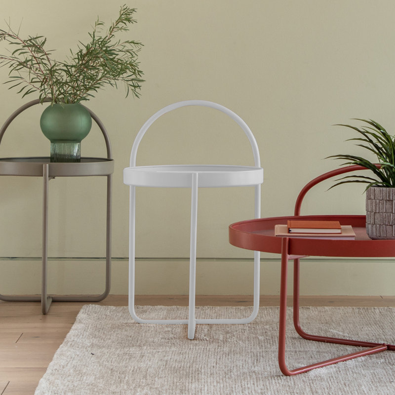 Tray Top Cross Legs End Table