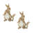 August Grove Methuli 2 Piece Resin Rabbit with Bunny Set