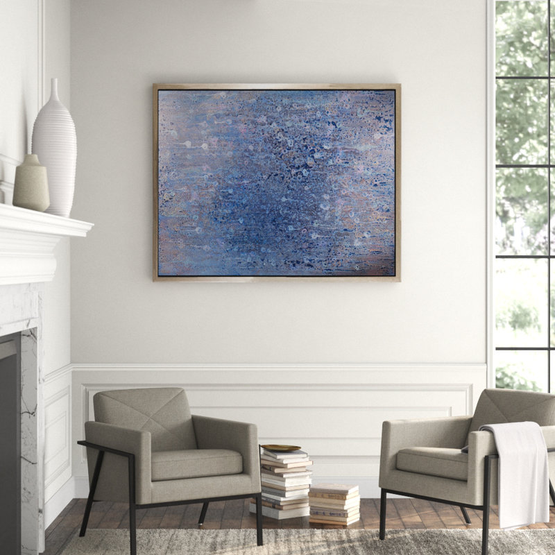 Monet With Glasses Painting, 36" H x 48" W, Silver Framed