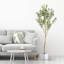 Faux Fiddle Leaf Fig Tree Plant in Cement Pot-93069224