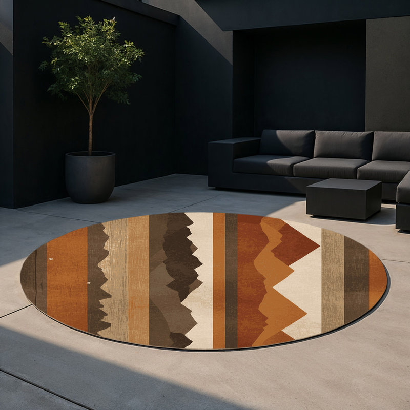 Zenith Mirage Indoor And Outdoor Area Rug, Round 5'