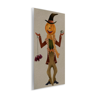 Halloween, art mural épouvantail d'Halloween par Regina Moore