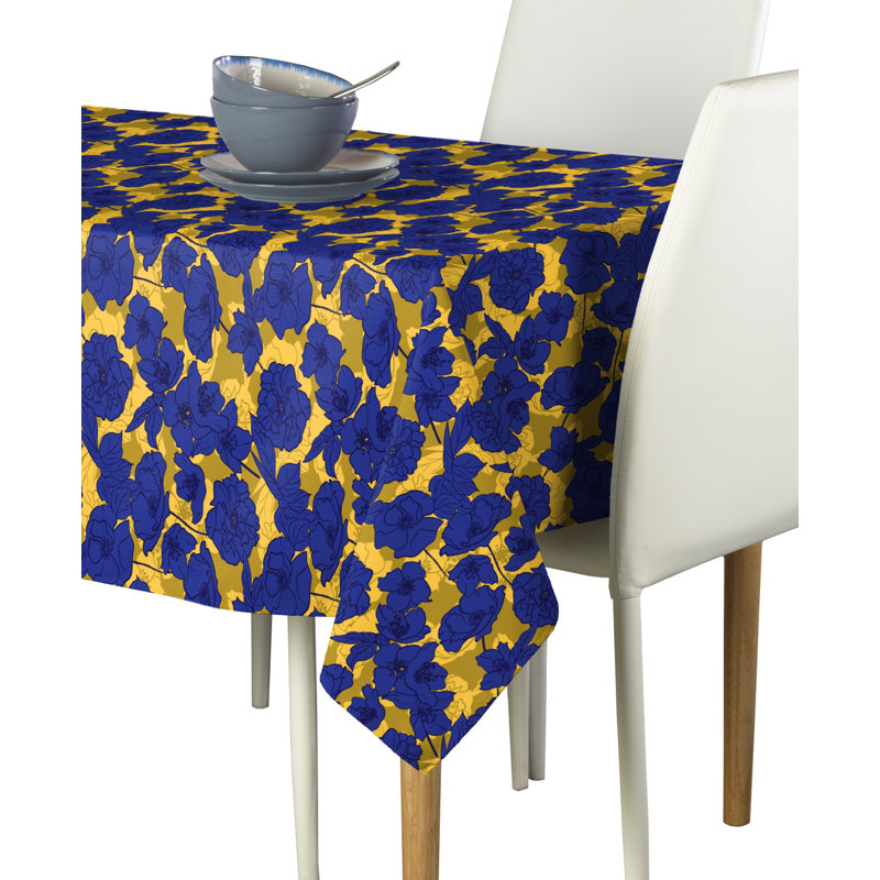 Kiefer Flowers Tablecloth, 84" L x 84" W