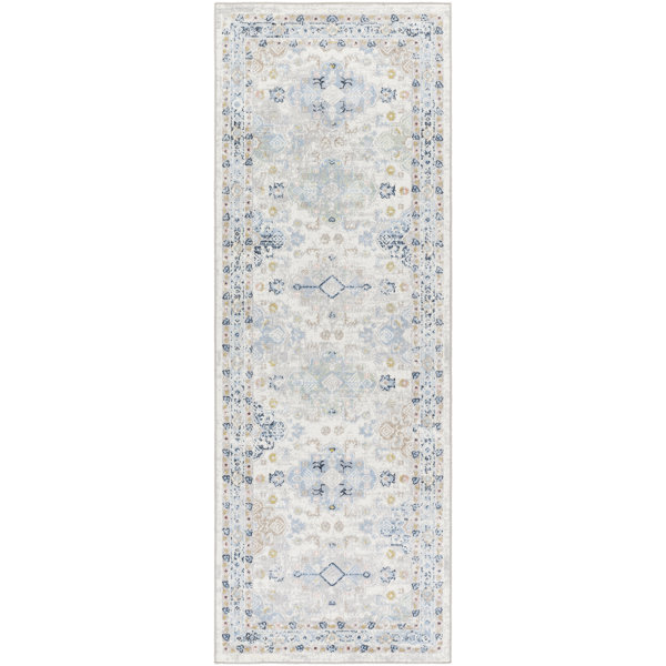 Langley Street Benfield Flatweave Performance Blue Rug & Reviews 