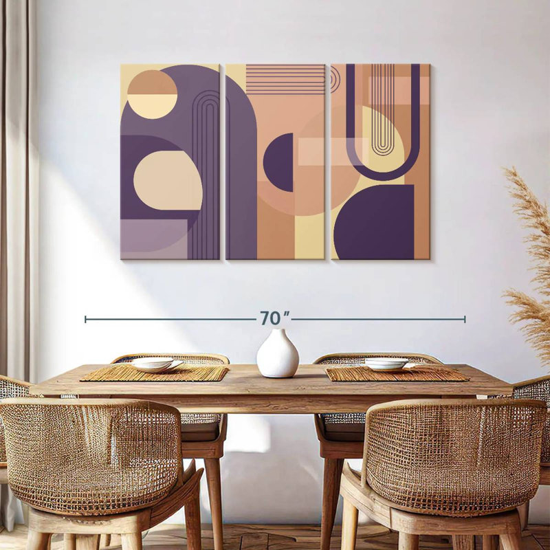 Avery - Arches abstraites - mauve, H 36 po x l 57 po