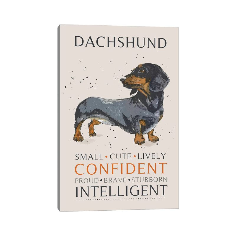 " Dachshund " by Michelle Campbell, 12" H x 8" W x 0.75" D