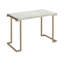 Charmante table de canapé en faux marbre avec base en métal robuste pour les maisons élégantes