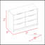 Commode 4 tiroirs, plateau supérieur-638361708
