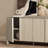 Novara 60" Contemporary 4-Door Sideboard in Whitewashed Oak-1907980540