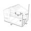 Lit en bois avec toit et tablettes de rangement-310119565-310119564